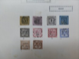 PETITE COLLECTION TIMBRES ALLEMAGNES ANCIENS ETATS + ALL. DEBUT - Autres & Non Classés