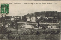 CHALINDREY Vue Générale De La Gare, Prise De La Vallée Du Saulon - Les Hôtels - Le Buffet - Chalindrey