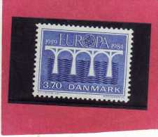 DANEMARK DANMARK DENMARK DANIMARCA 1984 EUROPA CEPT  3.70 MNH - Unused Stamps