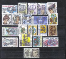 Slovakia Lot Of 20 Stamps From Year 1999    FU - Used Stamps