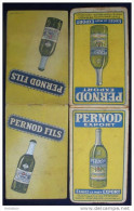 2 CARNETS PUBLICITAIRE PERNOD FILS & PERNOD EXPORT - Invoices