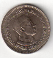 Pièce : Inde , 1 Rupee (Nehru) 1989 - India