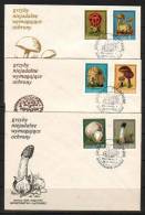 POLAND FDC 1980 INEDIBLE MUSHROOMS UNDER ENVIRONMENTAL PROTECTION Fungi Protected Plants Endangered - Funghi