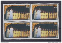 2010.38 CUBA 2010 MNH. 50 ANIV DEL CORO NACIONAL . MUSICA. BLOQUE DE 4. MUSIC - Unused Stamps