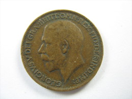 UK GREAT BRITAIN ENGLAND FARTHING 1912 KING GEORGE V    COIN NICE GRADE   LOT 30 NUM 19 - B. 1 Farthing