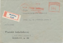 I6249 - Czechoslovakia (1954) Modrany: Prague Chocolate; National Company - Informatique