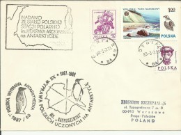POLONIA CC CAMAPAÑA ANTARTICA 1988 DIVERSAS MARCAS DE BASE ARCTOWSKIEGO Y BUQUE GARNUSZEWSKI POLO SUR - Antarktis-Expeditionen