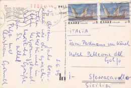 GRECIA   /   ITALIA -  Card _ Cartolina - Storia Postale