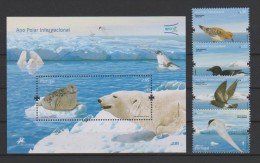 Portugal 2008, Mi.-Nr.  3308/11 Und Block 269, Internationales Polarjahr, Postfrisch/mint - Neufs