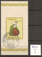 Turquie BF 8 Oblitéré Côte 3 € - Blocks & Sheetlets