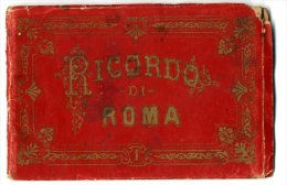 RICORDO DI ROMA     -  ALBUM DEPLIANT 12 PHOTOS  FIN XIX° - Multi-vues, Vues Panoramiques