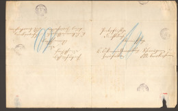 Württemberg Doppelt Verwendeter Altbrief V.1881 M.Stempeln V. Zwiefalten Und Schwaigern 2 Bilder - Cartas & Documentos