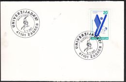 Yugoslavia 1987, Card W./ Special Postmark "Universiade In Zagreb 1987 - Fencing", Ref.bbzg - Covers & Documents