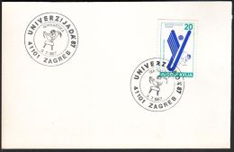 Yugoslavia 1987, Card W./ Special Postmark "Universiade In Zagreb 1987 - Gymnastics", Ref.bbzg - Briefe U. Dokumente