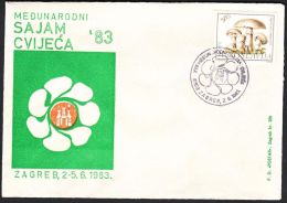 Yugoslavia 1983, Illustrated Cover "International Flower Fair In Zagreb 1983" W./ Special Postmark "Zagreb", Ref.bbzg - Lettres & Documents