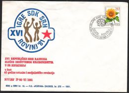 Yugoslavia 1981, Illustrated Cover "16th Games SDK In SRH Rovinj 1981" W./ Special Postmark "Rovinj", Ref.bbzg - Covers & Documents