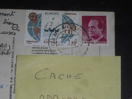 LETTRE ESPAGNE ESPANA AVEC YT 2800 ET 2460 - CHRISTOPHE COLOMB - JUAN CARLOS - CPM ALGECIRAS PORT - - Storia Postale