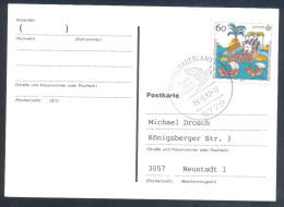 Germany Deutschland Fauna Birds Storks 1992 Eslohe Luftkurort Stork Cancellation - Picotenazas & Aves Zancudas