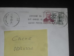 LETTRE ESPAGNE ESPANA AVEC YT 2995 - LIGNE TELEGRAPHE MADRID IRUN - - Cartas & Documentos