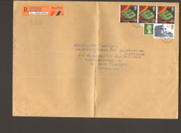 GB Edinburgh Castle 2 Pfd Auf Brief V.1996 Nach Deutschland - Briefe U. Dokumente