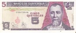 BILLETE DE GUATEMALA DE 5 QUETZALES DEL 12 DE FEBRERO 2003  (BANKNOTE) - Guatemala