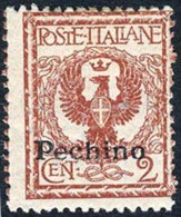 Italy Offices In China #13 Mint Lightly Hinged 2c Overprint From 1917 - Pékin