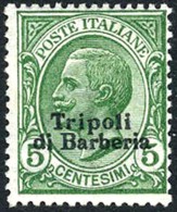 Italy Offices In Africa/Tripoli #4 Mint Hinged 5c Overprint From 1909 - Other & Unclassified