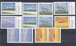 Marshall Islands 1989 Aviation, Planes, 3 Sets, MNH M.338 - Islas Marshall