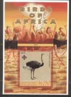 2005 Wild Animals, Africa, Ostriches, Perf. Sheet, MNH S.222 - Fantasie Vignetten