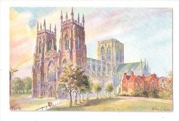 TUCKS OILETTE - SERIES 6499 YORK CATHEDRAL ARTIST DRAWN BY ARTHUR PAYNE ART DRAWN POSTCARD TUCKS OILETTE - SERIES 6499 - - York