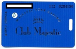 Majestic Star Casino,  Gary, IN, U.S.A. Older Used Slot Or Player's Card, Majestic-3 - Casino Cards