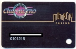 Motor City Casino, Detroit, MI, U.S.A., Older Used Slot Or Player´s Card, Motorcity-1 - Casino Cards