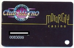 Motor City Casino, Detroit, MI, U.S.A., Older Used Slot Or Player´s Card, Motorcity-1a - Casino Cards