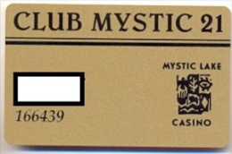 Mystic Lake Casino, Prior Lake, MN, U.S.A., Older Used Slot Or Player´s Card, Mysticlake-6 - Casino Cards