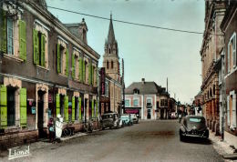 CPSM  TIERCE   La  Grande Rue   Avec Ses Commerces - Tierce