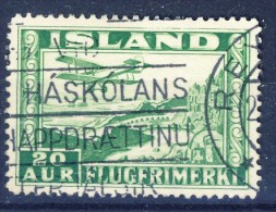 ##K001. Iceland 1934. Airmail. Michel 176A (Perforation 14). Used(o) - Luchtpost