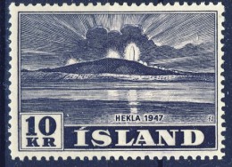 ##K024. Iceland 1948. Hekla Vulcano. Michel 253. MH(*) - Unused Stamps