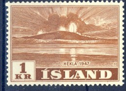 ##K025. Iceland 1948. Hekla Vulcano. Michel 252. MH(*) - Unused Stamps