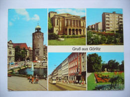 Germany: Görlitz - Marienplatz Mit Frauenturm, Neubaugebiet Weinhübel, Berliner Straße - Die Tram - 1982 Used - Görlitz