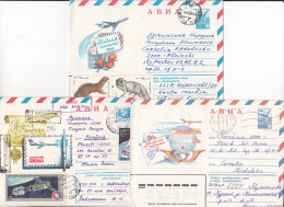 USSR Russia 3 Old Circulated Envelopes - Aerophilately - Airmail - Briefe U. Dokumente