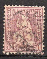 N° 48 - Oblitéré -Helvetia Assise   -  - SUISSE - Usados