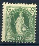 Switzerland 1899/1904 Helvetia, 50C, Mi.69D, MH AM.132 - Neufs