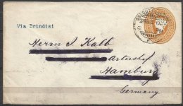 India 1901 Vintage Envelope Send From CALCUTA To GERMANY D.029 - 1882-1901 Impero
