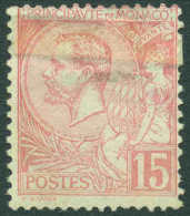 Monaco 1891 Albert I, 15C Carmine, Mi.15, MH AM.158 - Unused Stamps