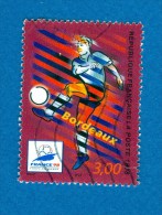 VARIÉTÉS FRANCE 1998  N° 3130 COUPE DU MONDE  FRANCE 98  BORDEAUX  OBLITÉRÉ NUANCE YVERT TELLIER 0.50 € - Oblitérés