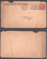 United States 1925 Postal History, Cover Baltimore To Bolton St., Western Maryland Railway Co. D.060 - 1921-40