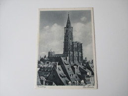 Postkarte Strassburg Das Münster Nr. 323 K. Foto Verlag J. Arnold, Kolmar (Elsass) - Elsass