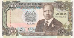 BILLETE DE KENIA DE 200 SHILINGI DEL AÑO 1990 (BANK NOTE) - Kenya