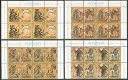 Aitutaki 1977 Mi# 262-269 ** MNH - Blocks Of 4 - Christmas (I) - Aitutaki