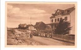 Delcampe - DAMGAN - MORBIHAN - LA VILLA SAINTE ANNE ET LES CHALETS AU BORD DE LA GRANDE PLAGE - ANIMATION - Damgan